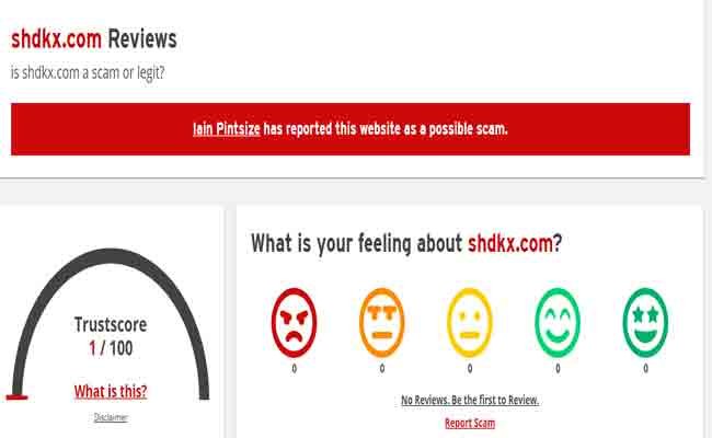 Shdkx Com Scam Or Legit 2022 Best Shdkx Com Reviews